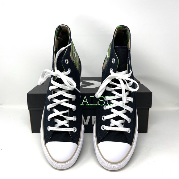 Converse Ctas Canvas High Top Black Khaki Men’s - Picture 6 of 11